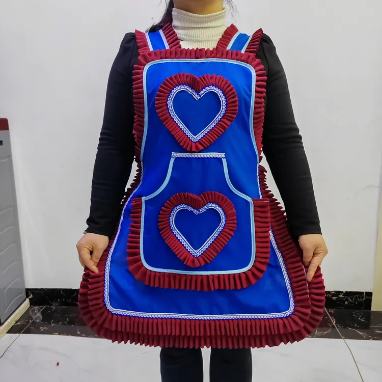 围裙家用时尚可爱透气花边网红韩版防污做饭