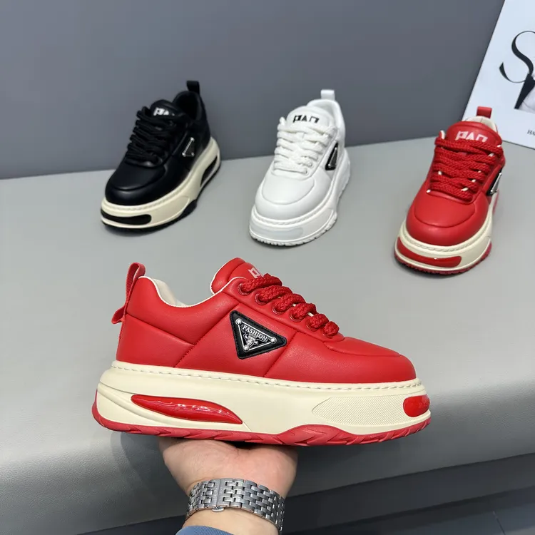 Pp595秋冬新款男士韩版休闲鞋时尚百搭低帮厚底运动男潮鞋