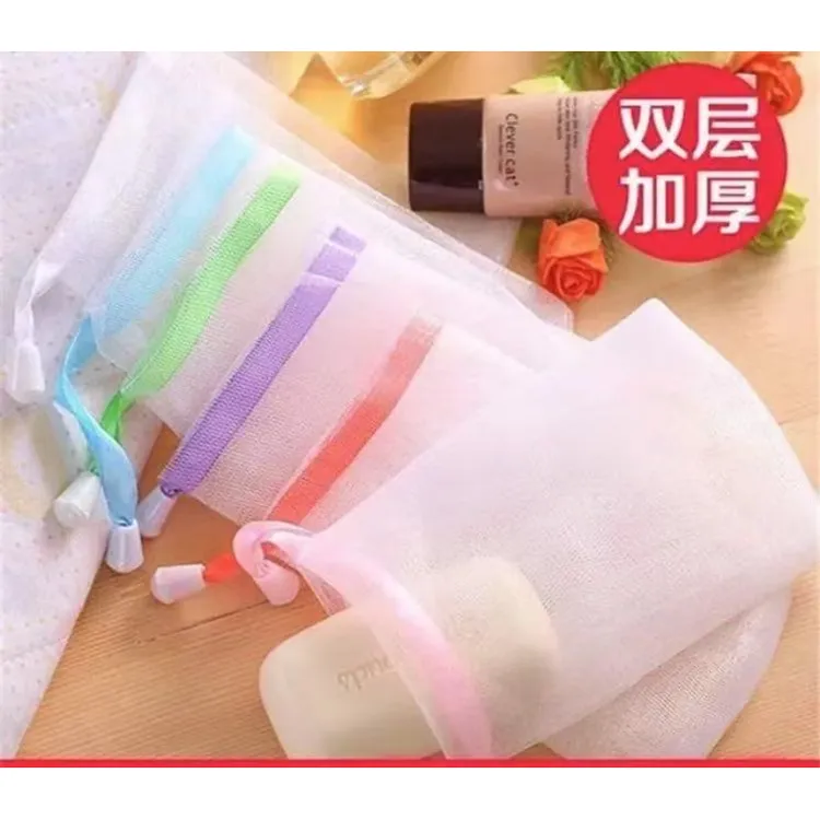 加厚双层肥皂起泡沫起泡网打泡网发泡可挂式香皂起泡网洁面网