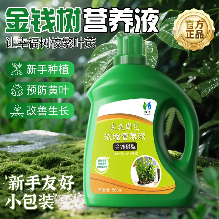 【金钱树专用营养液】金钱树黄叶枯叶掉叶肥料通用营养液浓缩型土培商品图
