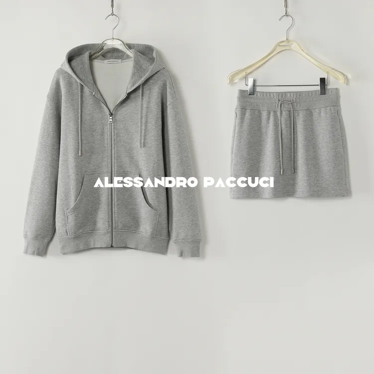 AP洛哥51041WT/51044QB【国产】棉+莱赛尔连帽拉链外套/松紧腰半裙