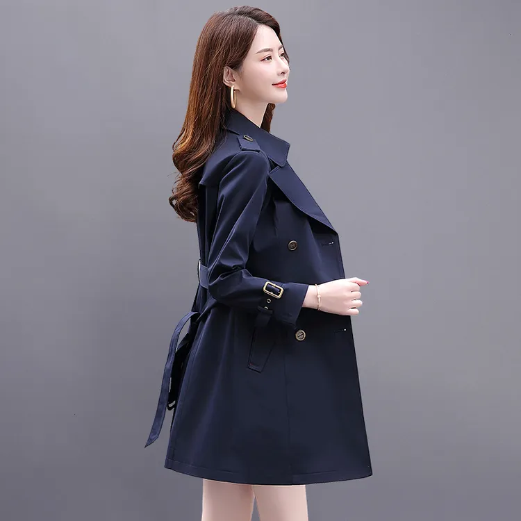 中长款常规系带收腰显瘦女士风衣气质春秋休闲女士洋气时尚百搭女