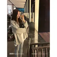 SUNONEONE【9.22 20:00】松弛天菜落肩立领宽松卫衣外套秋冬H1460C