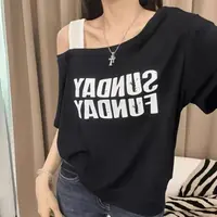【T恤】夏季高档新款上衣设计感时装女装服装7058[LYBF]Q