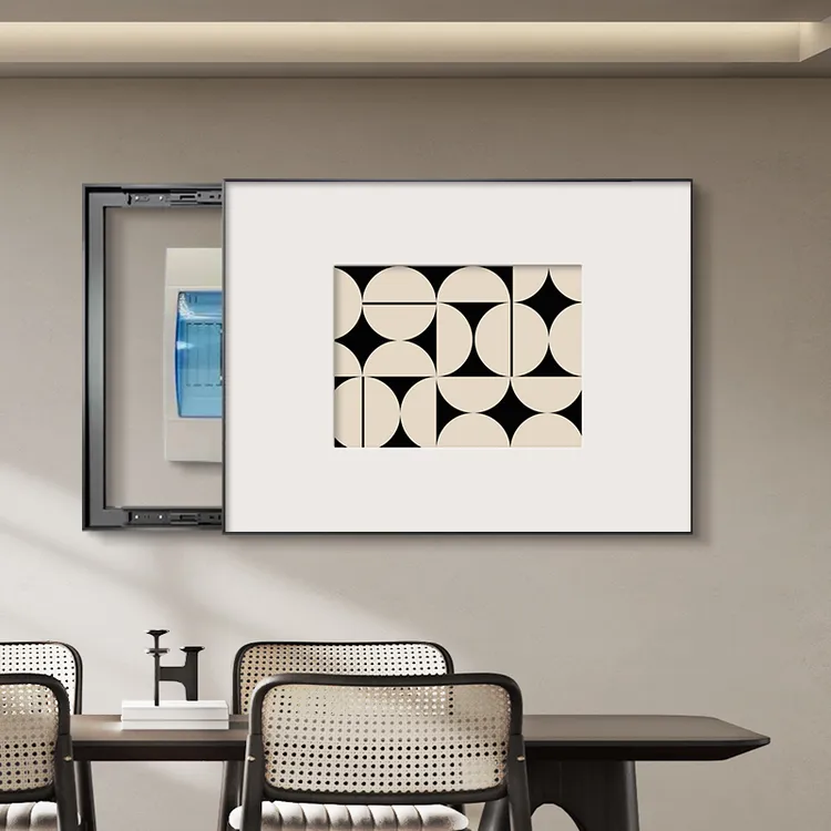 现代简约电表箱装饰画2025新款抽象遮挡挂画弱电源配电箱电闸盖板