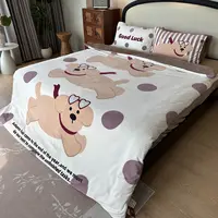 牙哥甄选【套件陶瓷绒】高克重陶瓷绒大版卡通奶茶PUPPY系列套件