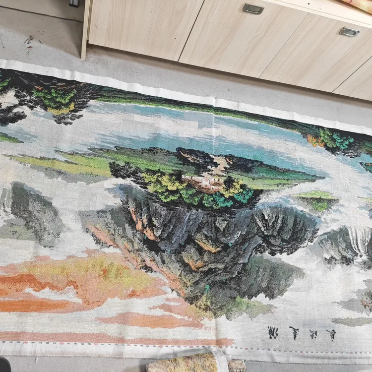 十字绣成品纯手工专属链接-源远流长