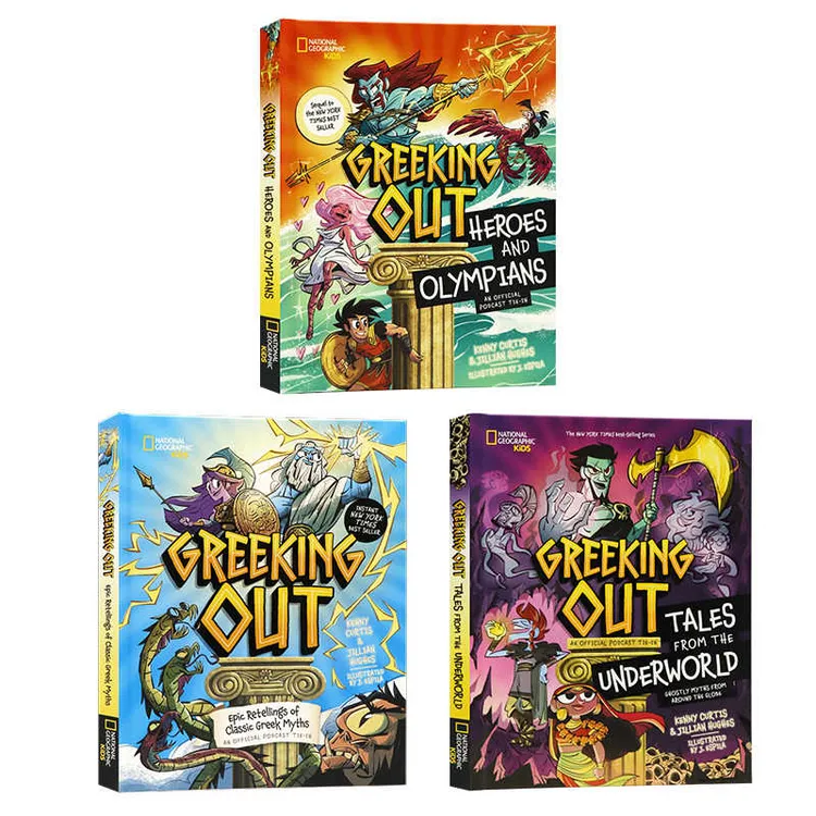 现货 Greeking Out 古希腊神话系列3册英文原版人文百科历史读物