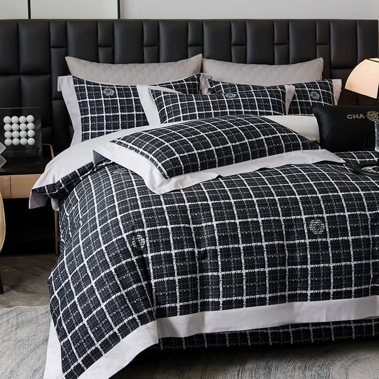 納蘭迦【小香风】100%全棉入冬加厚磨毛主卧主卧豪华高端四件套