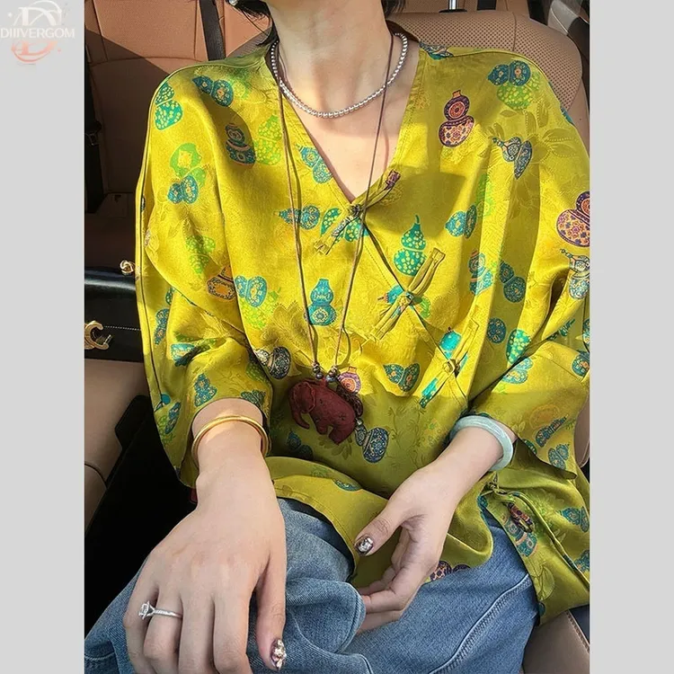 新中式女装国风上衣年轻款复古改良唐装轻奢高级感小衫女2025新款