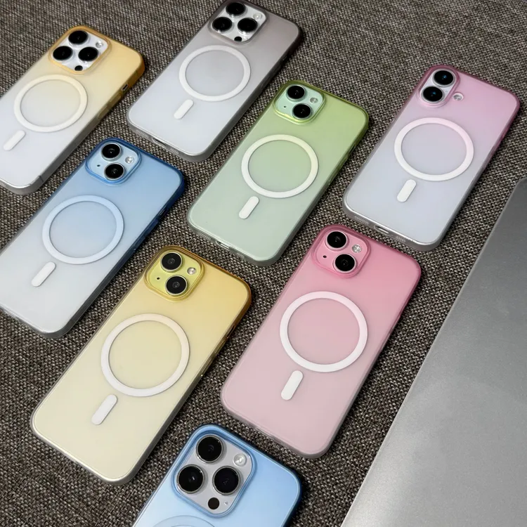 雅天立小红书爆款冰川适用苹果16/17磁吸手机壳iPhone15promax/14