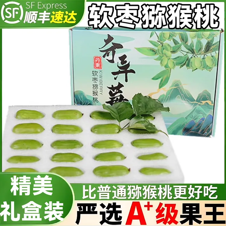 丹东特产软枣猕猴桃奇异莓顺丰包邮新鲜应季水果拇指