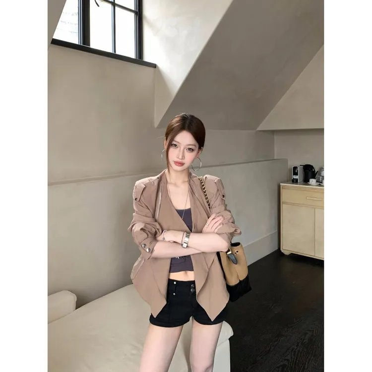 美式复古风高级感风衣女秋季新款时尚宽松显瘦松弛感百搭长袖外套