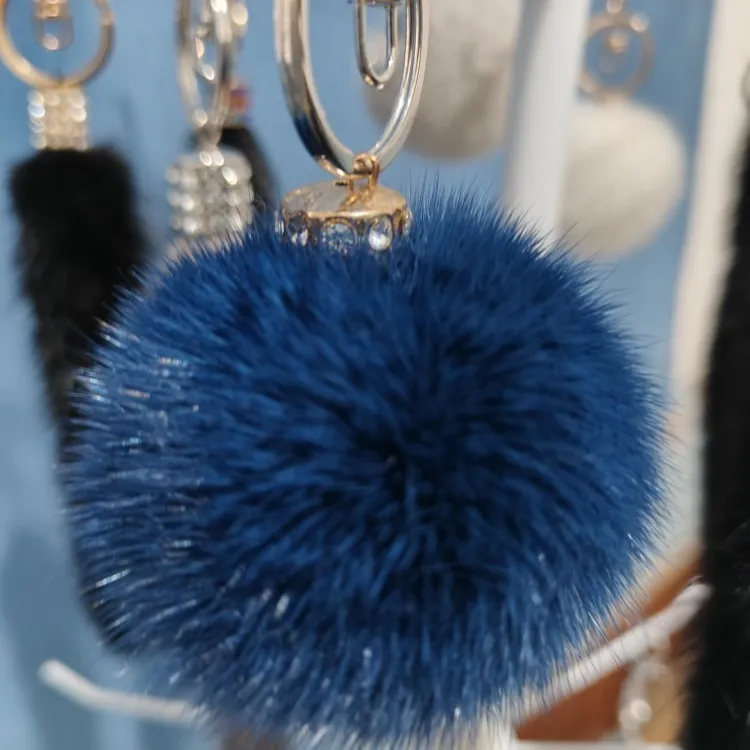 貂皮球便携款可爱风包挂件日式手工清新风刻字