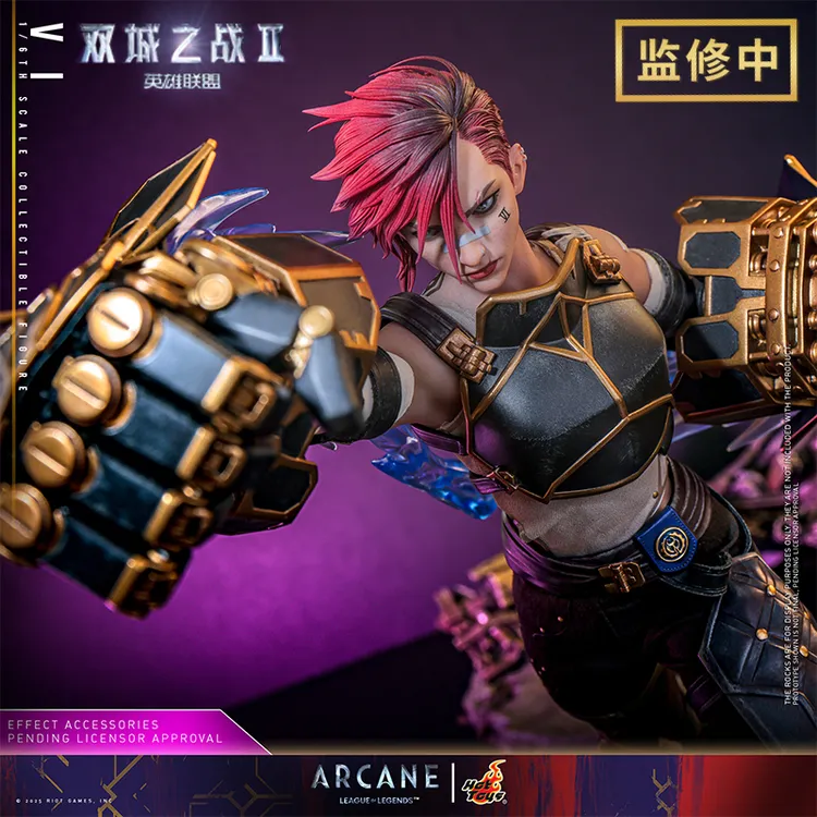 LOL英雄联盟Hot Toys X 双城之战联名 蔚1/6可动人偶游戏周边