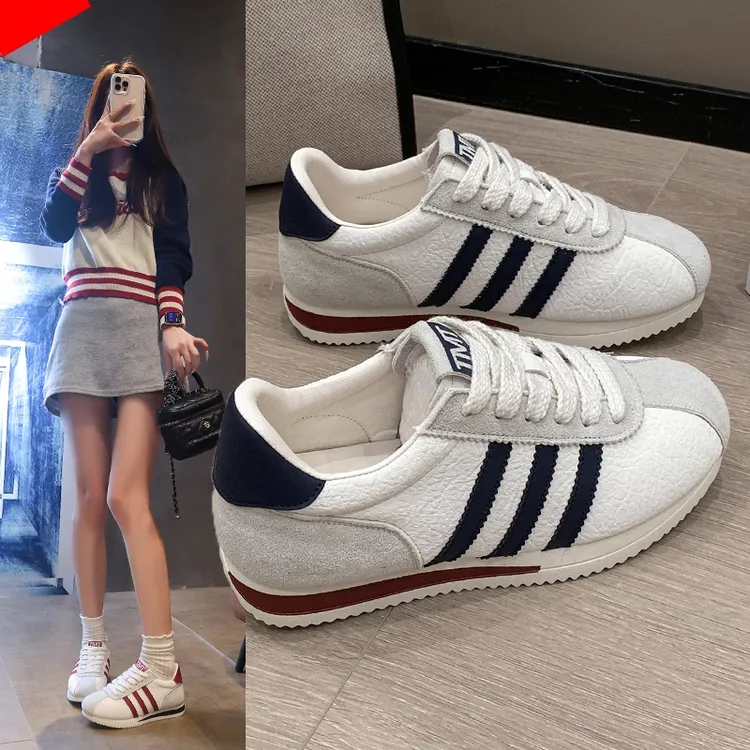 爆款厚底阿甘鞋女2025秋季新款韩版百搭小白鞋学生运动休闲鞋子女