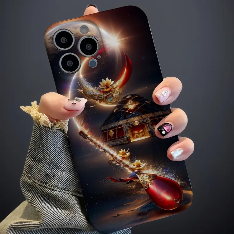 【苹果/华为/小米/OPPO/VIVO】哈萨克族风格的手机壳冬不拉毡房子