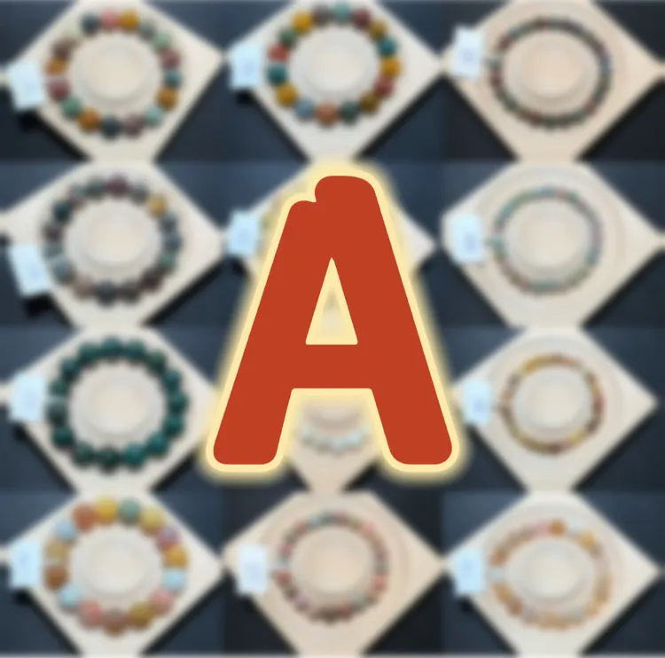 A 【初茉小铺】 阿拉善玛瑙手串石英质玉手工珠珠 