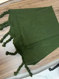 【蔡丽丽】 时尚极简风百搭纯色简约高品质流苏针织披肩W3395039