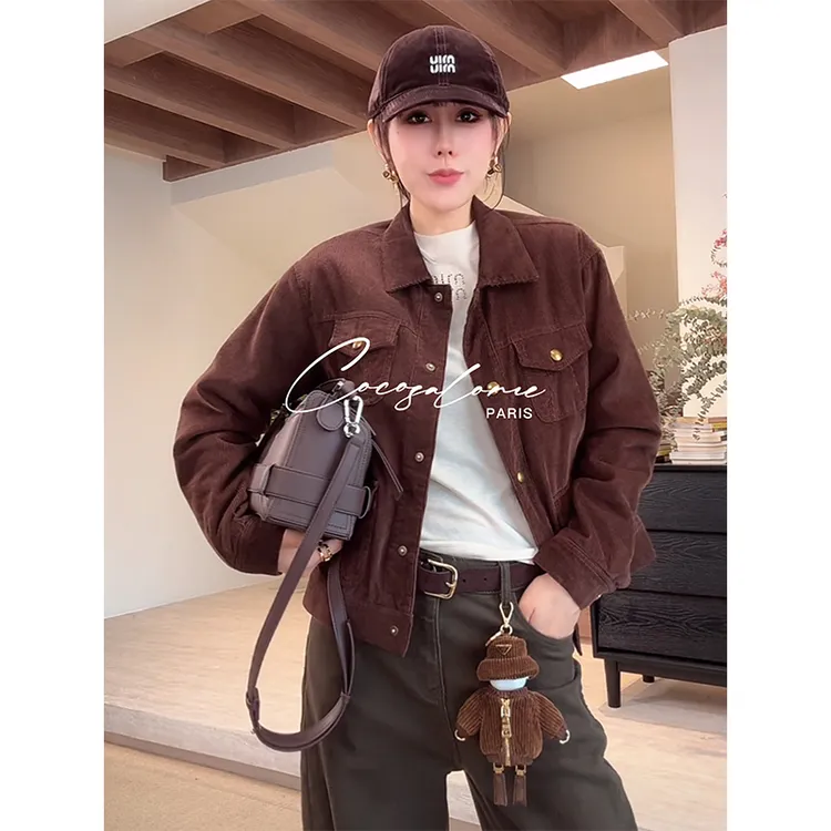 韩彬彬"森呼吸"天丝填充绵羊毛轻盈保温越穿越暖的通勤棉服2241-1