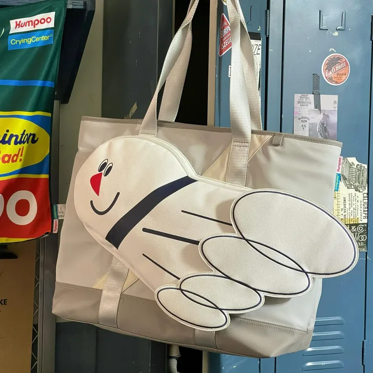 可比豆 2025新款大容量小众设计潮流单肩包羽毛球运动户外托特包