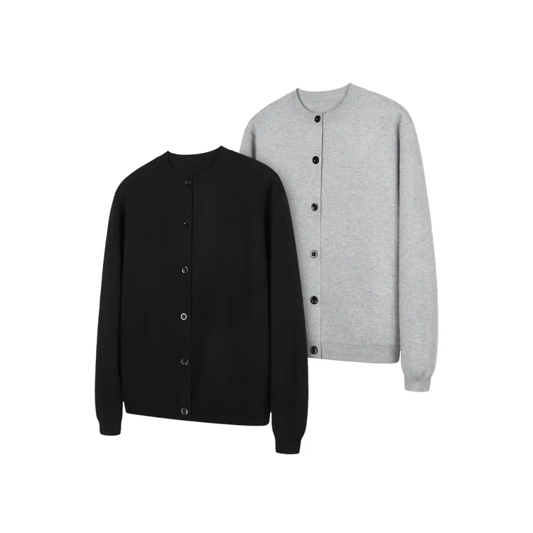 New Decay 25SS 2股48支圆领开衫毛衣 慵懒氛围感内搭外套上衣男