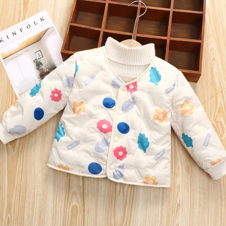 2025新款秋冬男女童轻薄棉内胆加绒外内穿宝宝上衣保暖婴幼儿外套