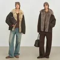 野兽小姐 托卡领+90白鹅绒皮草派克服女保暖羽绒服外套丨天使之翼