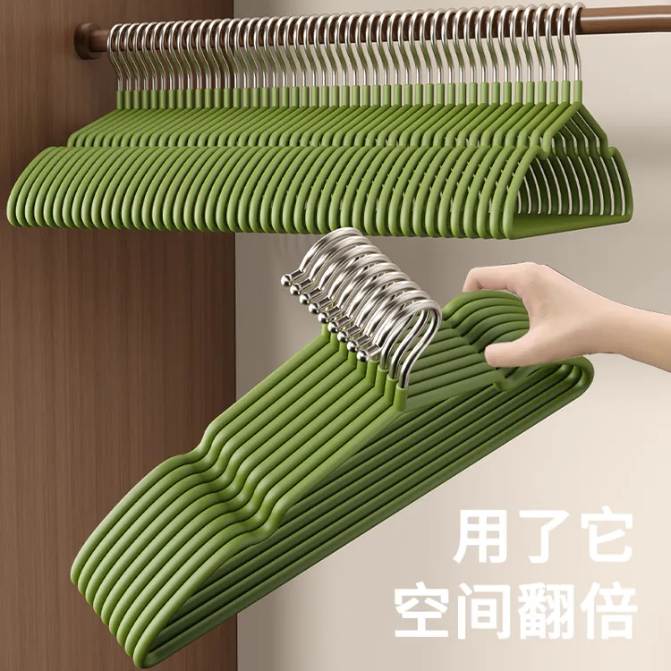 超粗哑光树脂无痕防滑成人衣架加厚加粗衣撑子家用晾衣架学生宿舍