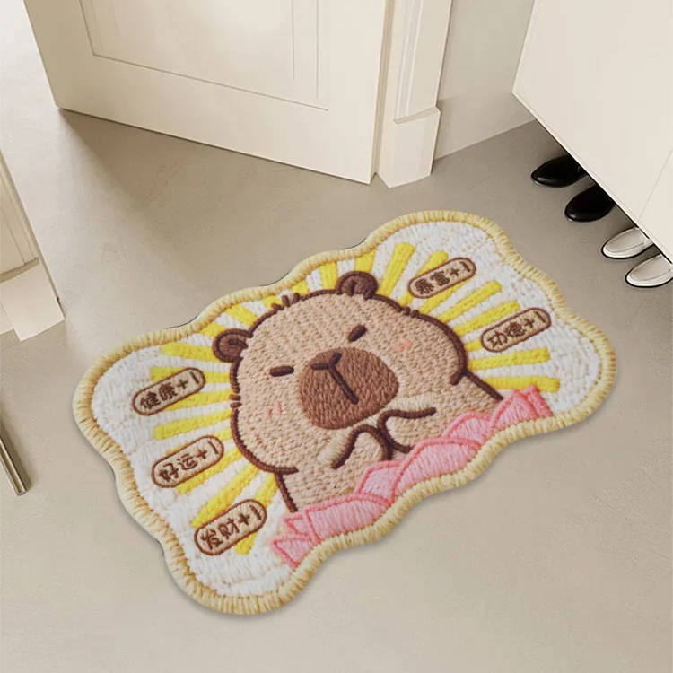 卡通浴室地垫垫子脚垫卫生间门口速干吸水防滑地垫家用硅藻泥地垫