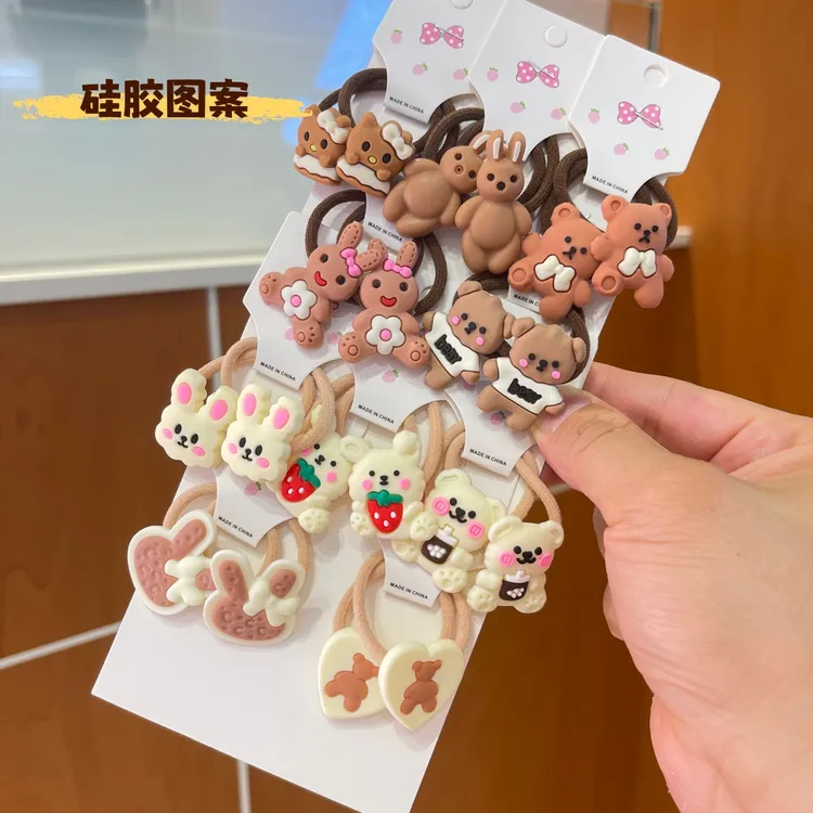 软胶 宝宝头绳公主风皮筋甜美发饰小女孩发圈女童发绳不伤头发