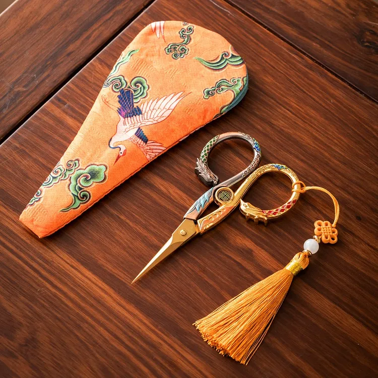 茶叶专用小剪刀茶剪刀茶叶包装袋复古国风不锈钢茶艺茶道茶具配件商品图