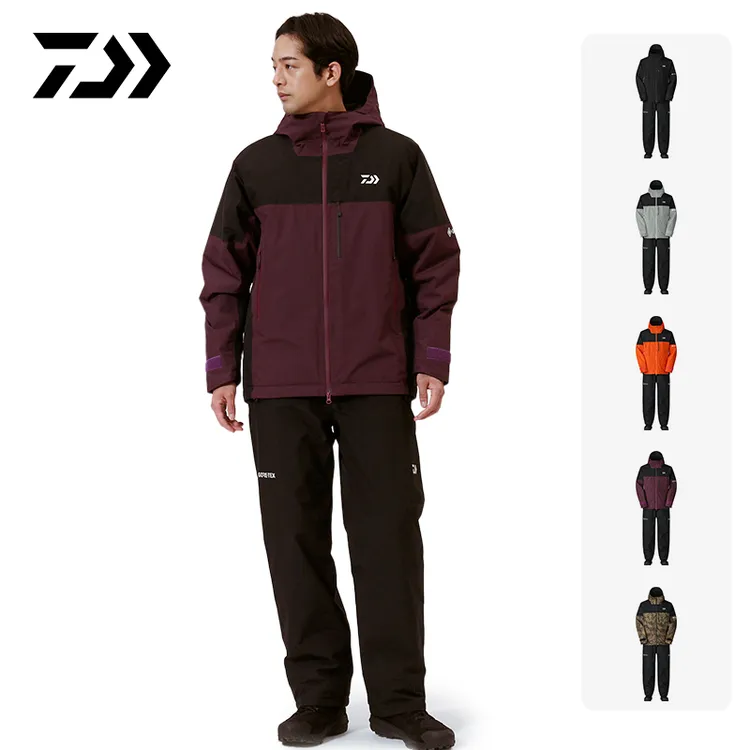 DAIWA达亿瓦 25秋冬DW-1925 保暖夹棉外套GORE TEX冬季套装长裤