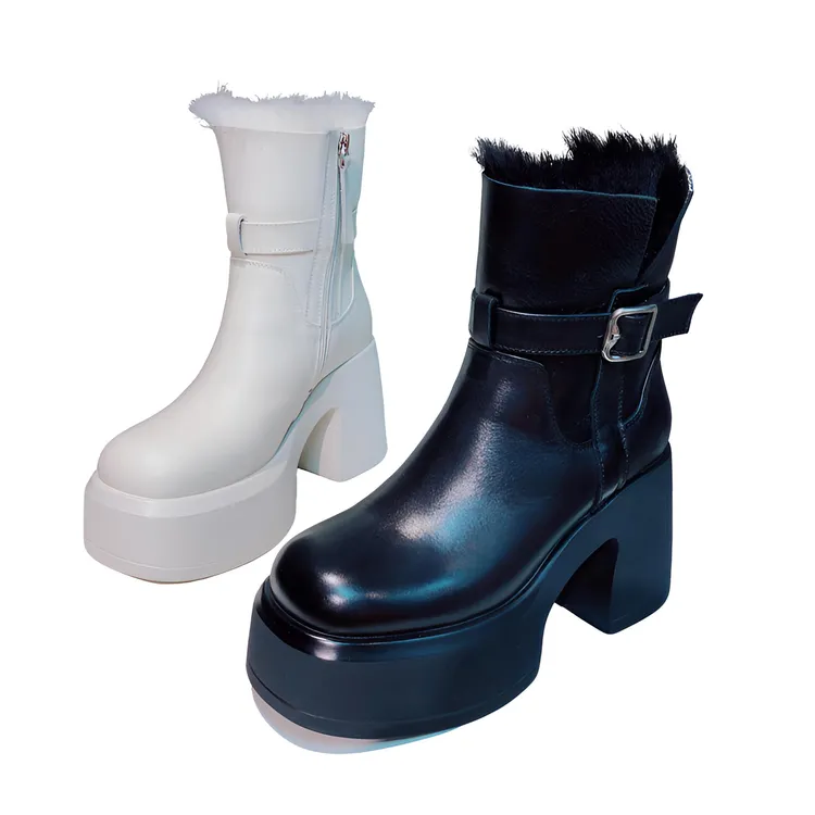 LNRZ｜女鞋｜短靴｜皮毛一体