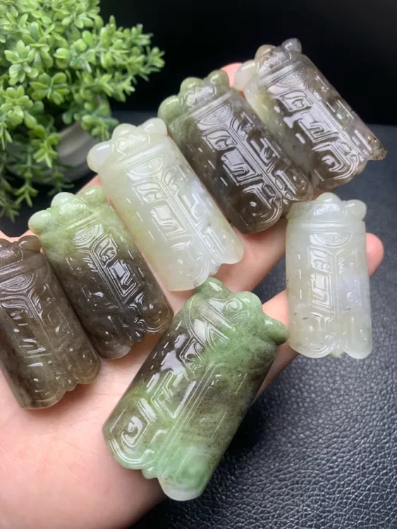 天然玉石独山玉知了一鸣惊人高考祝福挂件，多样性发货，拍一发一
