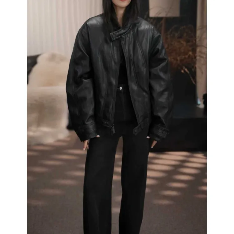 卢尚皮羽绒夹克2112