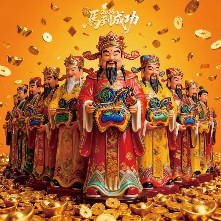 马年臻品实木彩虹【马上发财】创意可爱风小挂件实用出门必备
