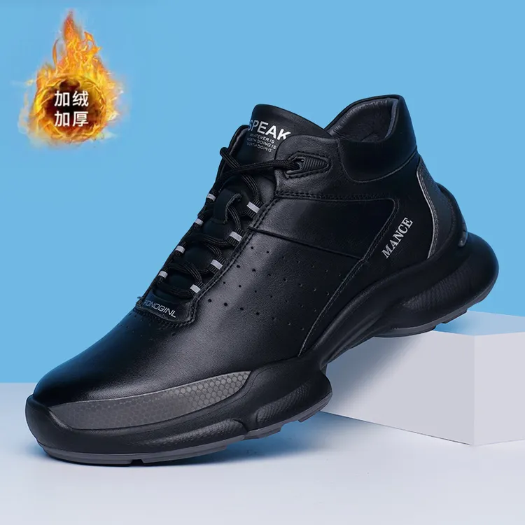 RSLUHUX广州新款胎牛皮商务休闲男鞋w274