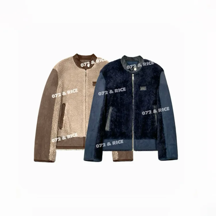 072 & RICE【千语外套】100羊毛 秋季休闲拉链外套 32SF090
