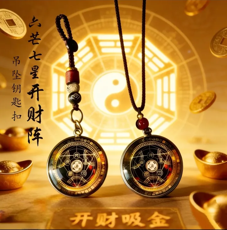 【茅山手作】六芒七星开財阵能量开韵随身守护聚财阵驾车个人用品