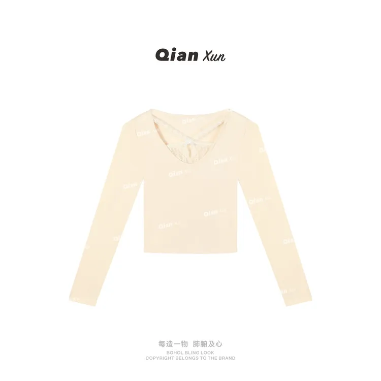 【千寻严选】秋季轻奢洋气百搭减龄设计感气质显瘦上衣QXQ5SY7330A