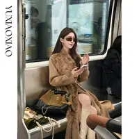 余潇潇【西雅图不眠夜】高级感羊绒澳毛混纺气质宽松中长款毛呢大衣