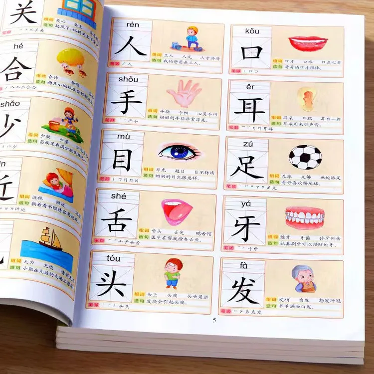 识字大全3000字幼儿园学前启蒙认字神器儿童看图入门识字大王书商品图