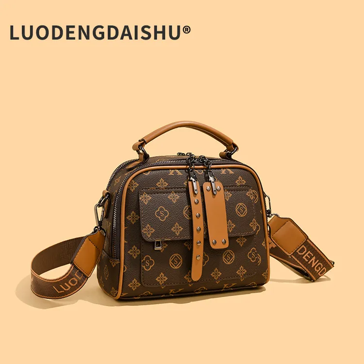 2025新款时尚通勤手提包洋气百搭单肩斜挎包气质包包轻奢复古女包