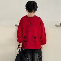 【刘刘妈】休闲风长袖宽松印花卫衣圆领时尚上衣春款韩版百搭