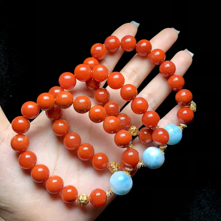 【云上叙】南红DIY手串-多样性发其一-11mm-V44873-K（商城）