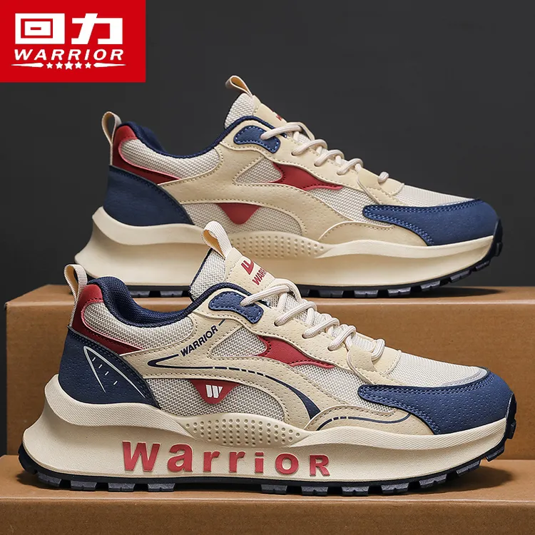 回力男款透气运动鞋冬季新款透气网面鞋厚底增高休闲鞋开车男鞋