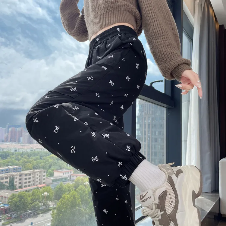 羽绒裤女冬季2025新款时尚零下40度保暖夹棉小个子哈尔滨防寒棉裤