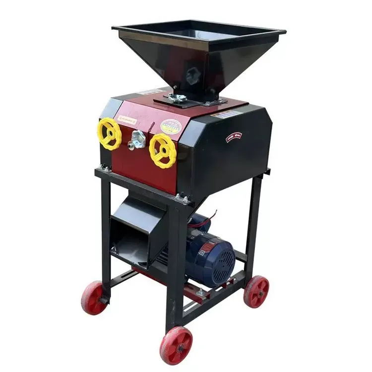 玉米高粱牧草小麦花生大豆破碎机用于养殖畜牧饲料颗粒机一体机