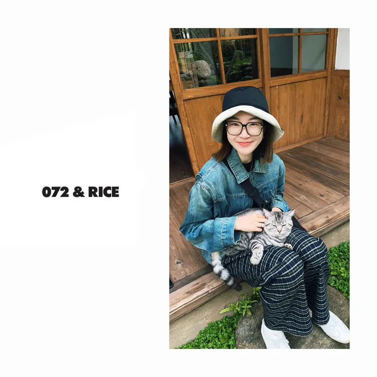 072 & RICE【乔治牛仔】棉 秋季翻领水洗长袖牛仔外套 32YZH41